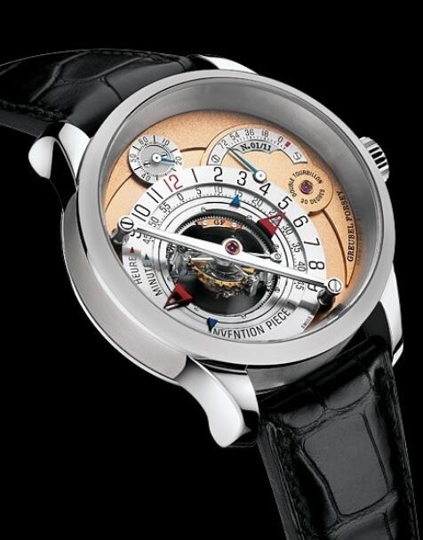 Replica Greubel Forsey Watch Invention Piece 1 white gold Men